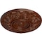 Ekena Millwork Whitman Ceiling Medallion (For Canopies up to 3 3/4"), 13"OD x 1 3/8"P, Burnished Mahogany Crackle CM13WHBMC - alternate 4